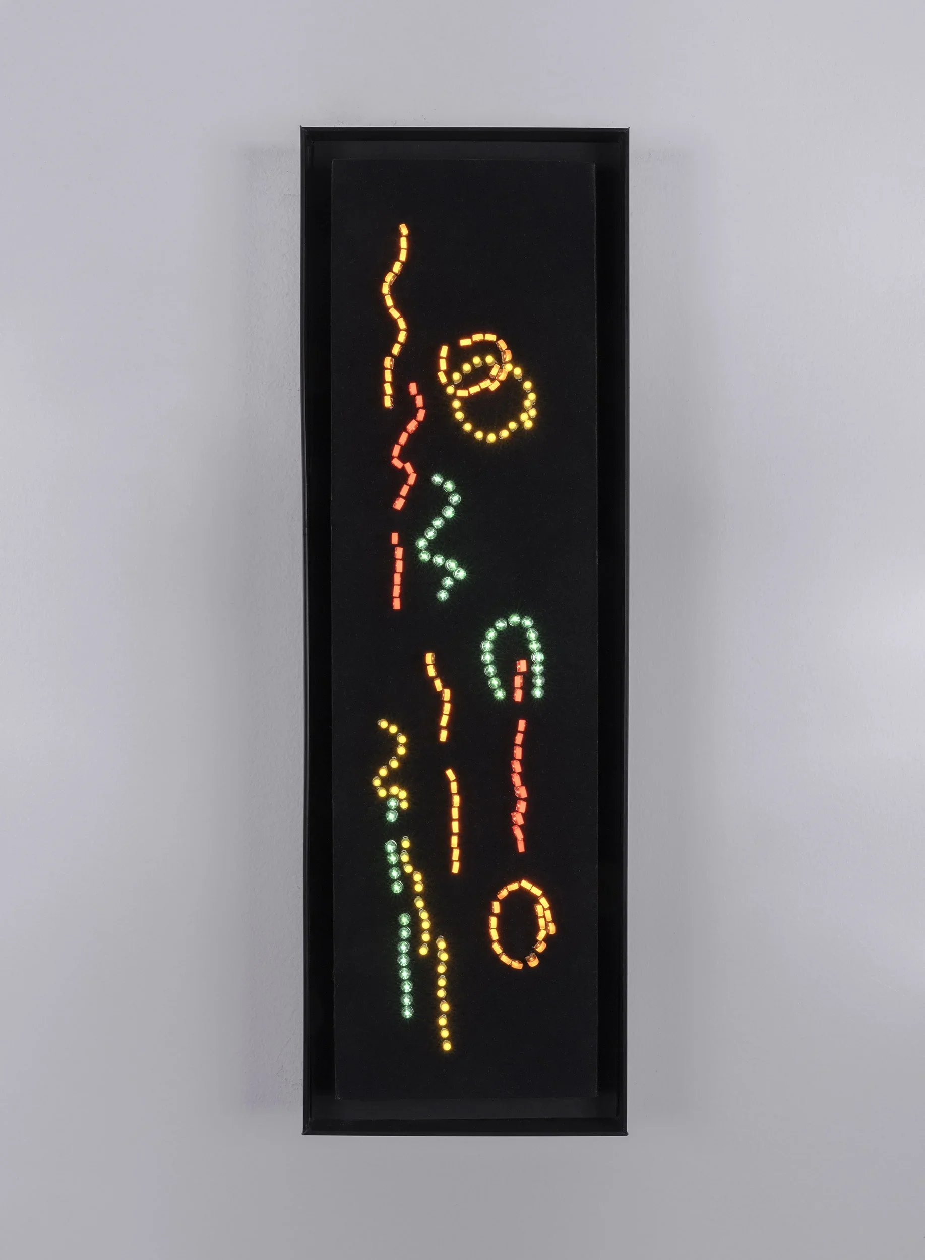 Carol+Salmanson_Black+Velvet+Painting+1_LEDs,+Flocked+Paper,+Re-chargeable+battery_6inx19inx2in_2022.webp