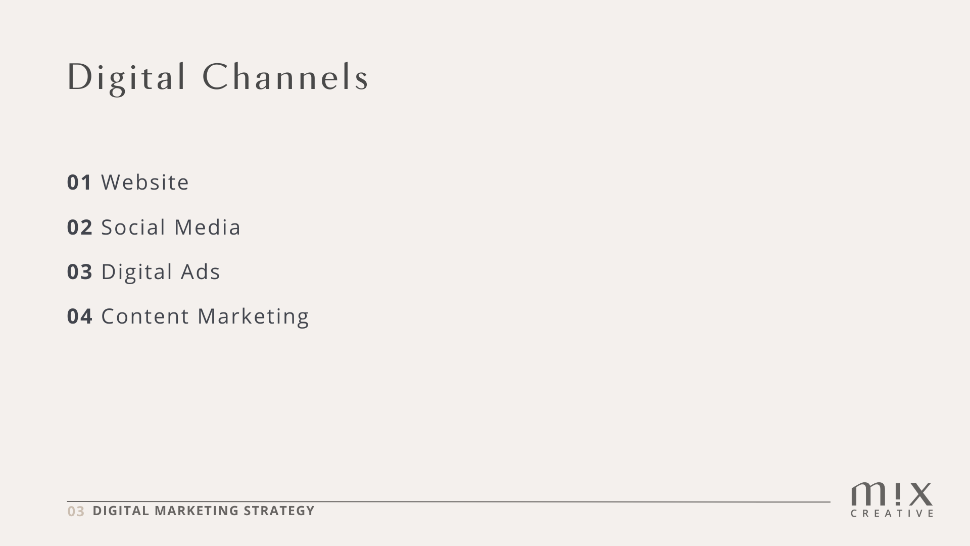Digital Channels