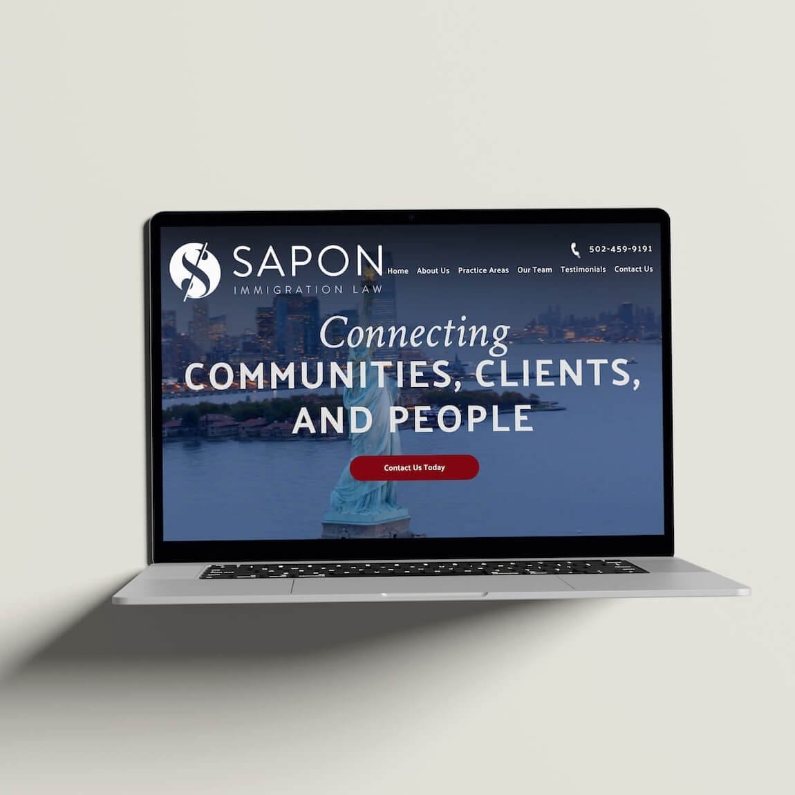 Sapon's existing site was outdated.