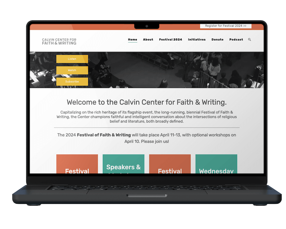 CCFW's Outdated Website Before Mix Creative Rebrand