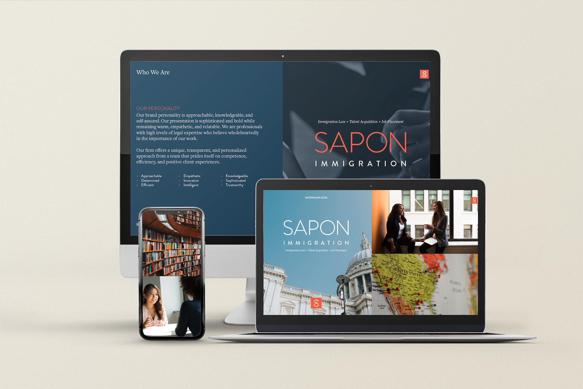 Sapon Immigration website design Mix Creative Group