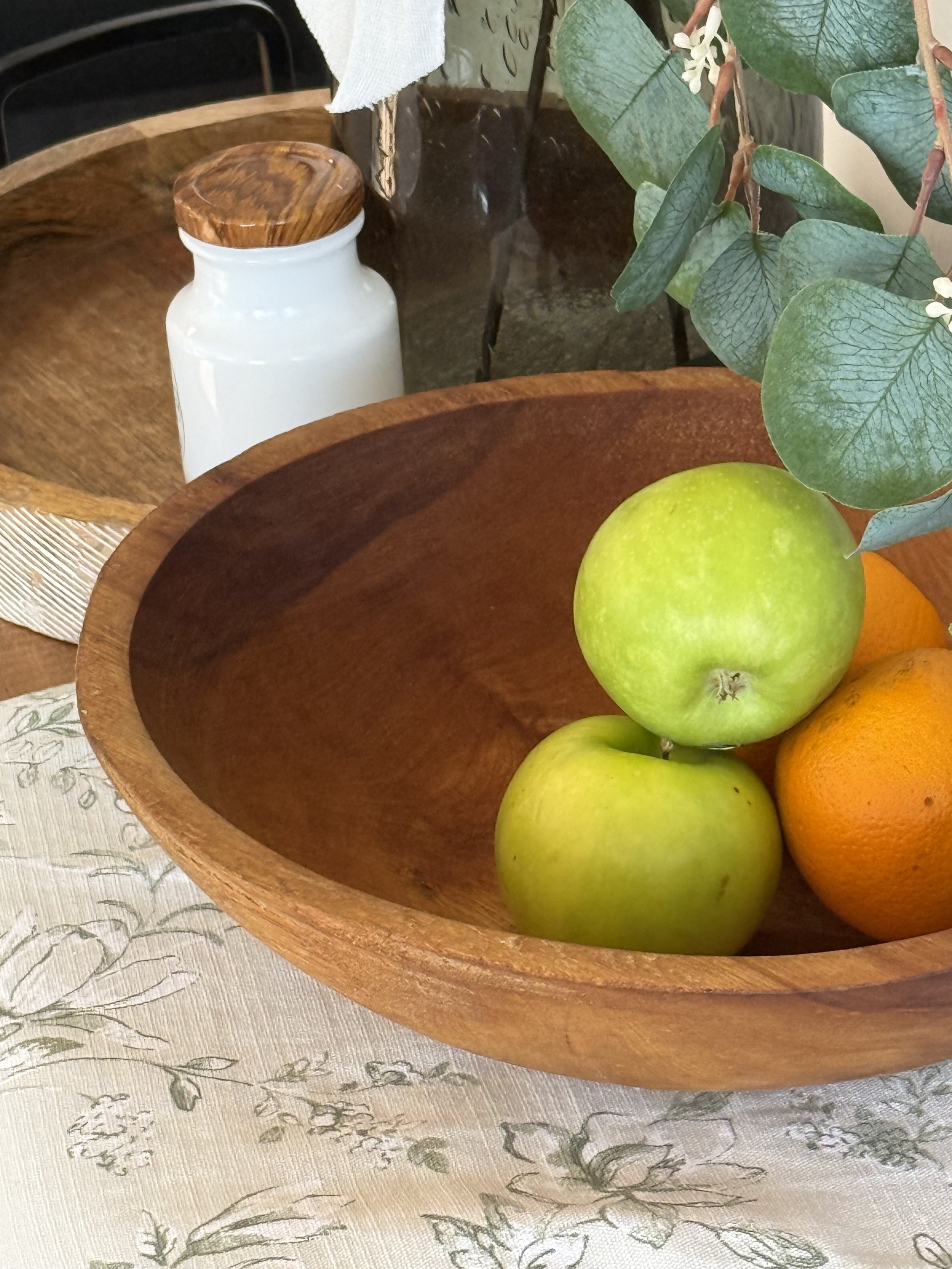 Large Pine Wood Bowl