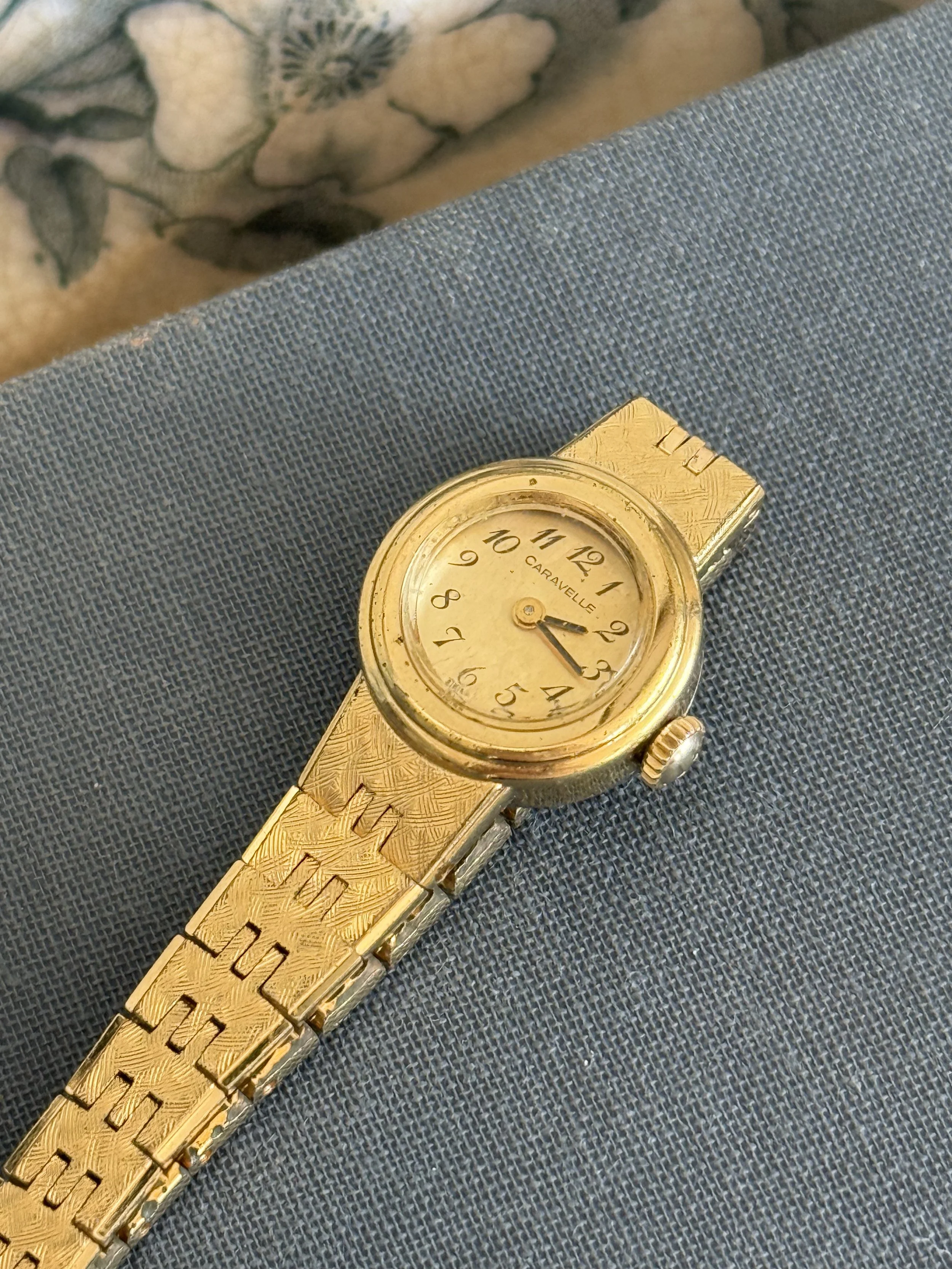 Vintage Caravelle by Bulova Gold Tone Watch