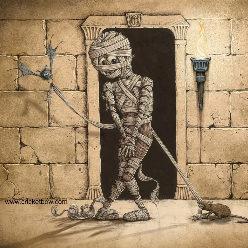 Mummy (un)wrapped 
#mummy #mummyart #egyptianmummy #funnymummy #halloweenart #halloweenartwork
