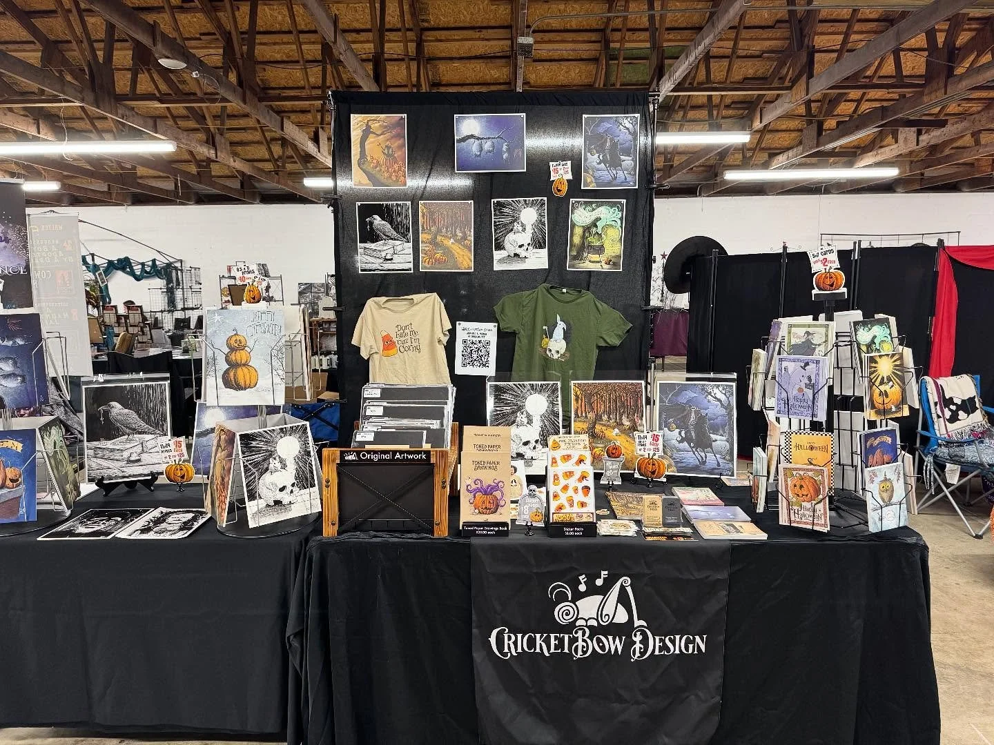 All set for @wickedbizarremi today at the Wayne County Fairgrounds. 🎃👻