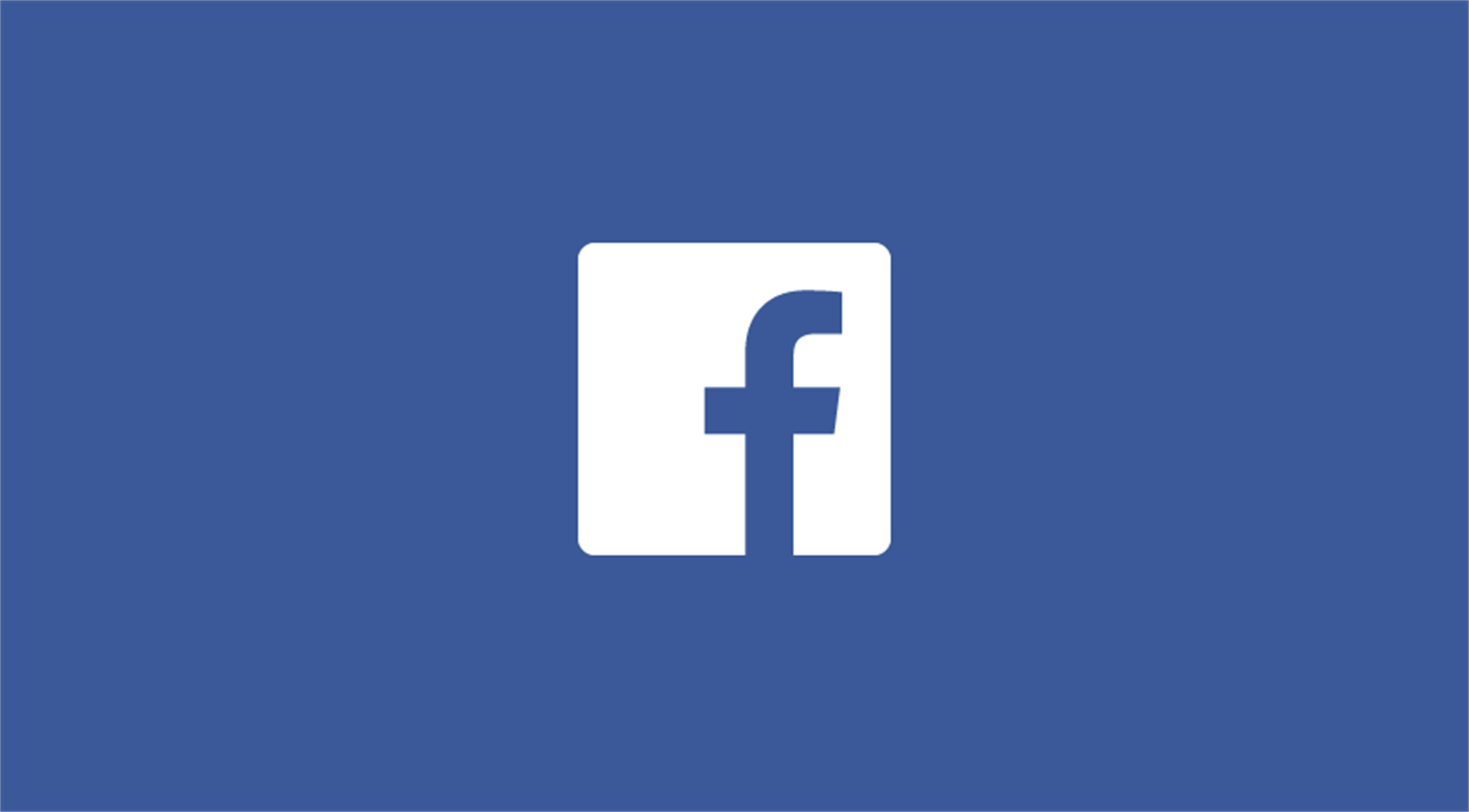 Facebook logo on a blue background