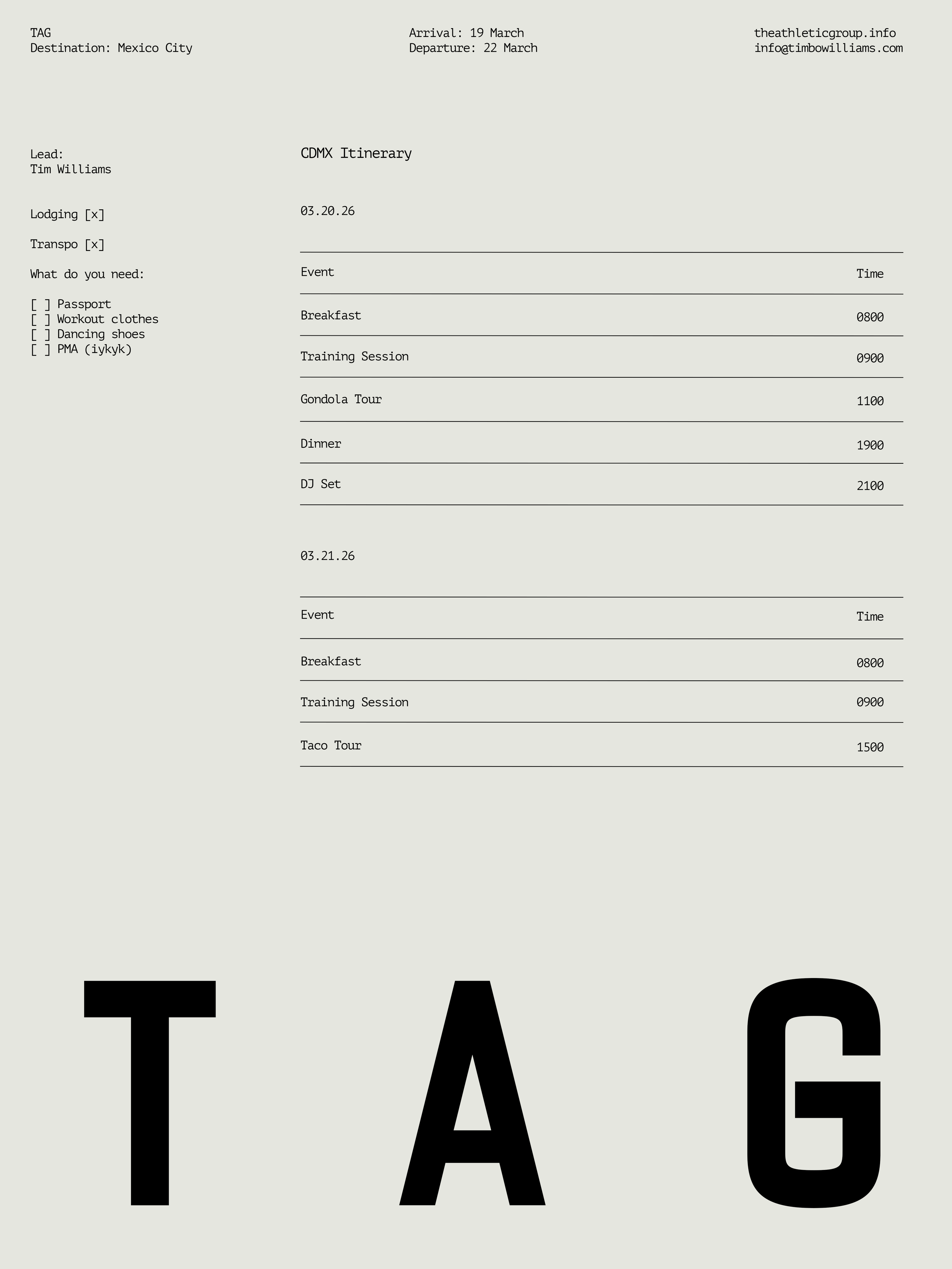 DESTINATION: Mexico City