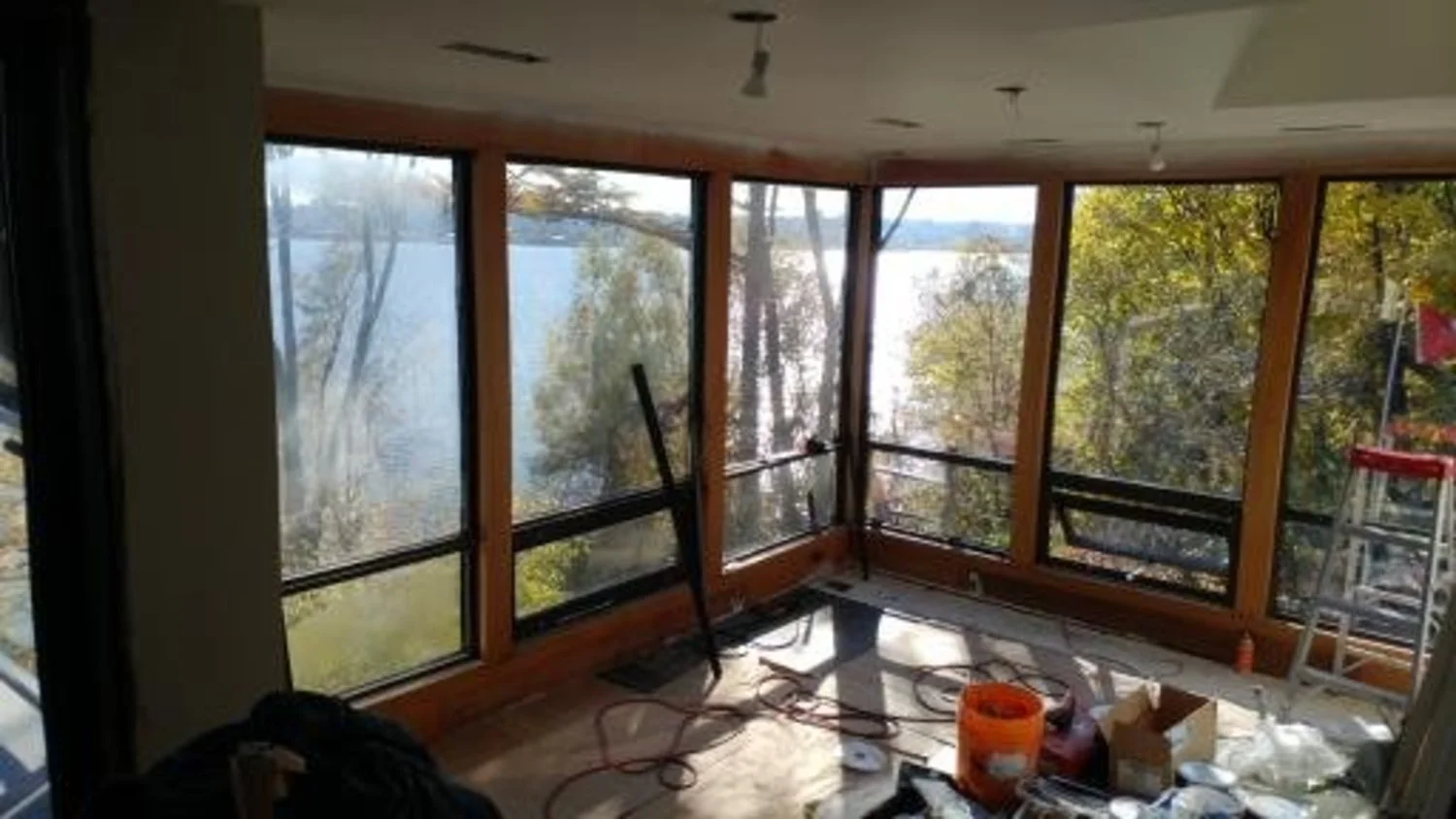 Restored the view and energy efficiency by replacing all sunroom glass overlooking Hamilton harbor.