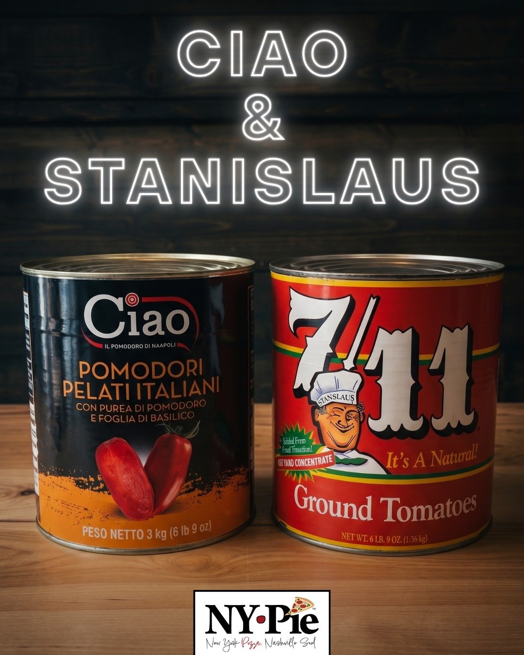 Just like the cheese and dough, tomato quality and flavor can make or break a pizza. We&rsquo;re proud to partner with two of the of the most top-notch suppliers available (expand for full description):

When it comes to culinary heritage, Ciao is th