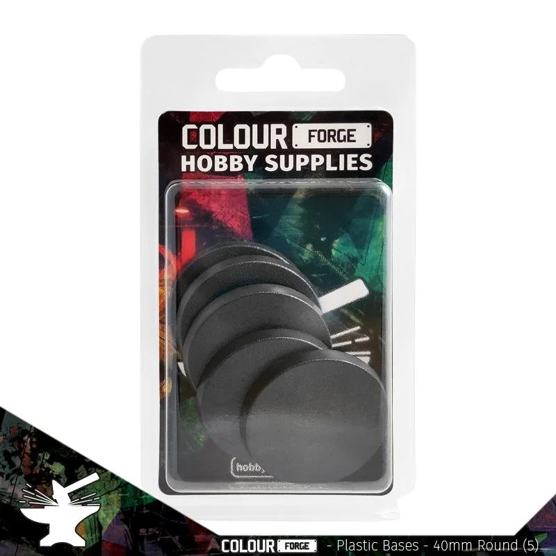 Colour Forge - Plastic Bases (40mm round)