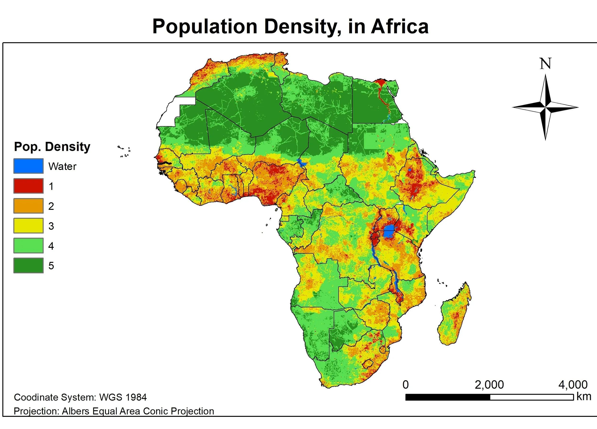 Population density Africa