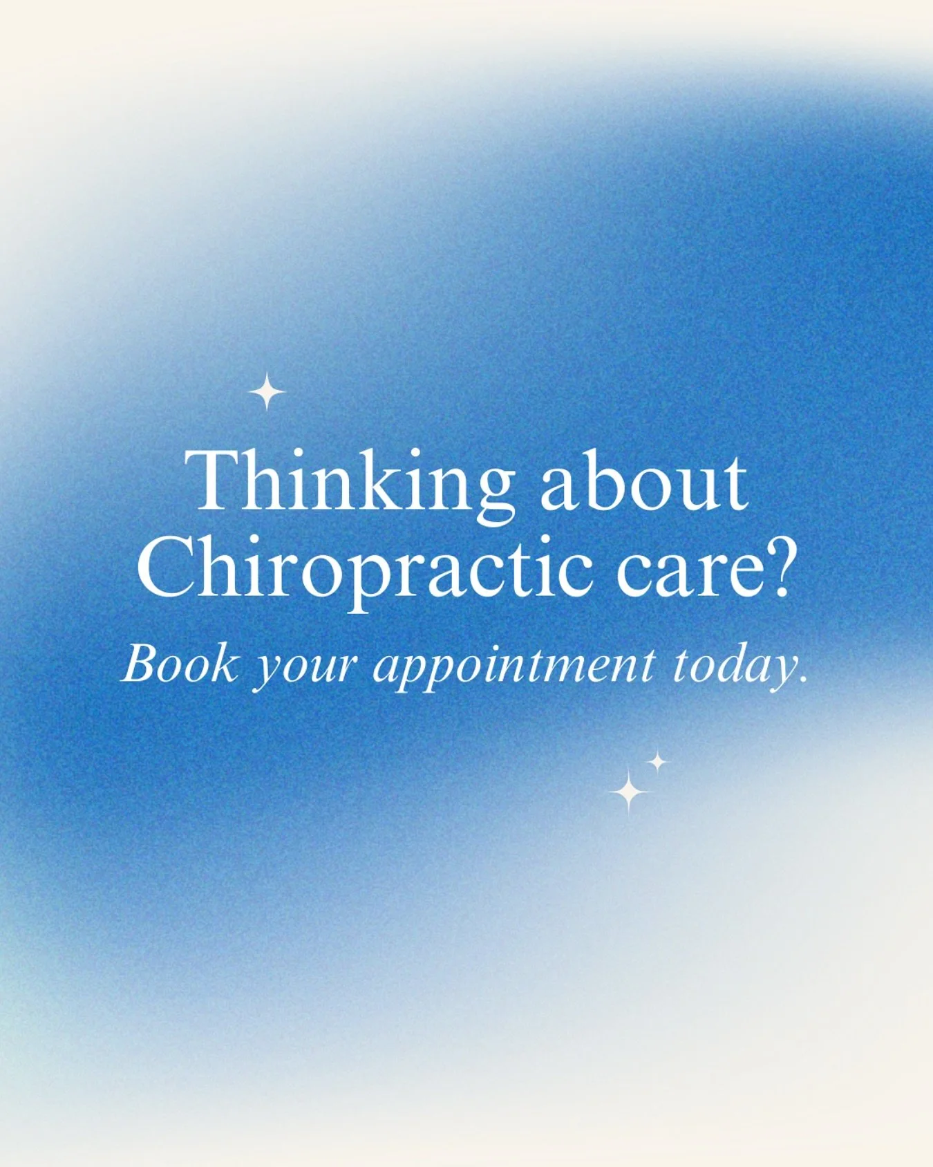 Ready to feel your best?

Our professional, personalised Chiropractic care can help ease tension and keep you moving comfortably. 

Appointments available - book online now and take the first step towards a happier, healthier spine!