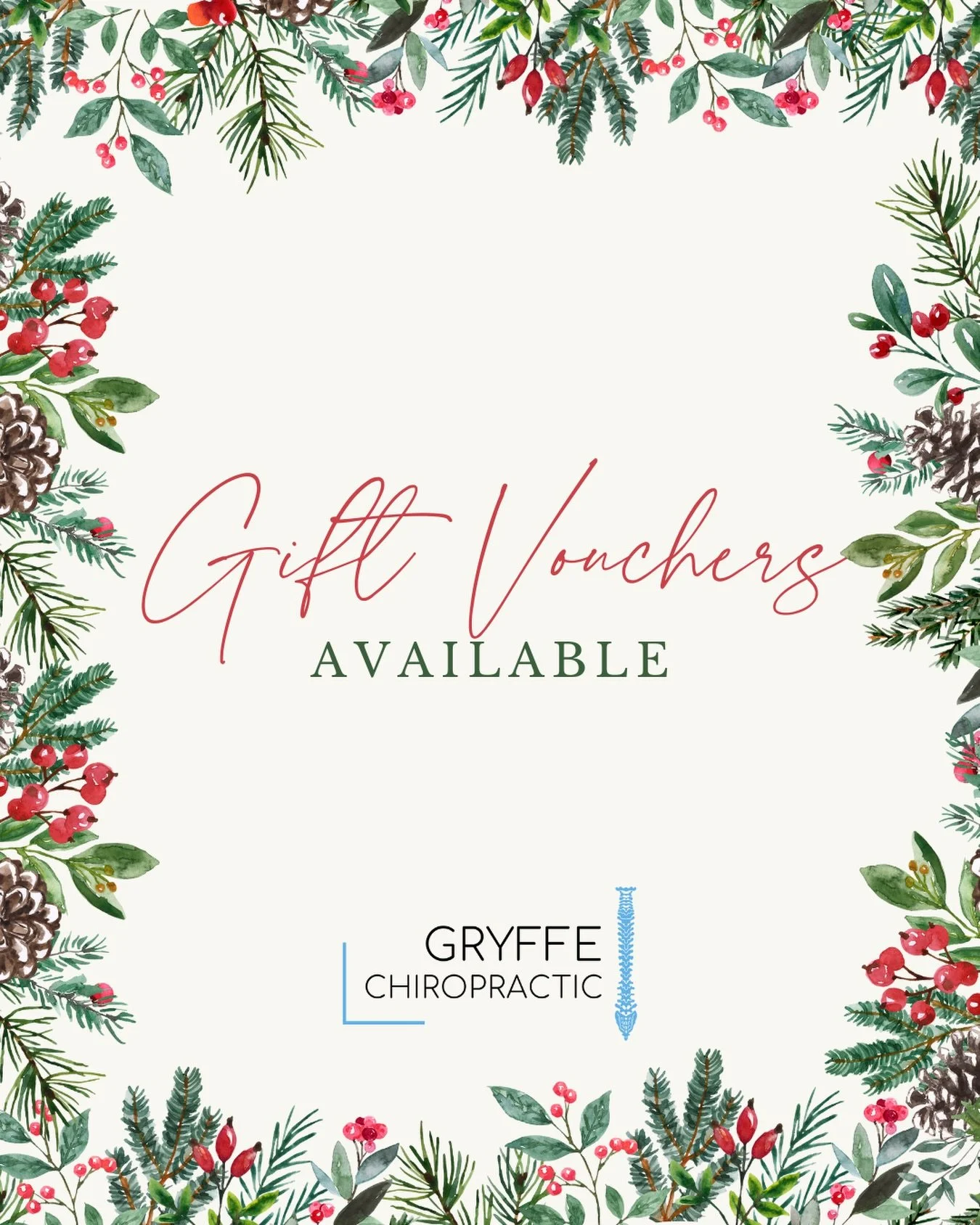 We still have plenty of gift vouchers available if you&rsquo;re searching for the perfect Christmas present. Open until Tuesday 23rd December so pop in before then to pick yours up 💌