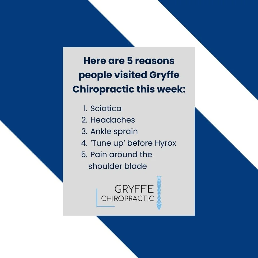 Sciatica and pain around the shoulder blade (especially on the right side!) have been particularly prevalent in clinic this week. 

Don&rsquo;t struggle with pain, book your appointment today 🌟