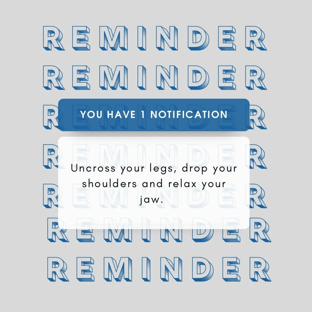 Small reminders to destress your body👣👋😌