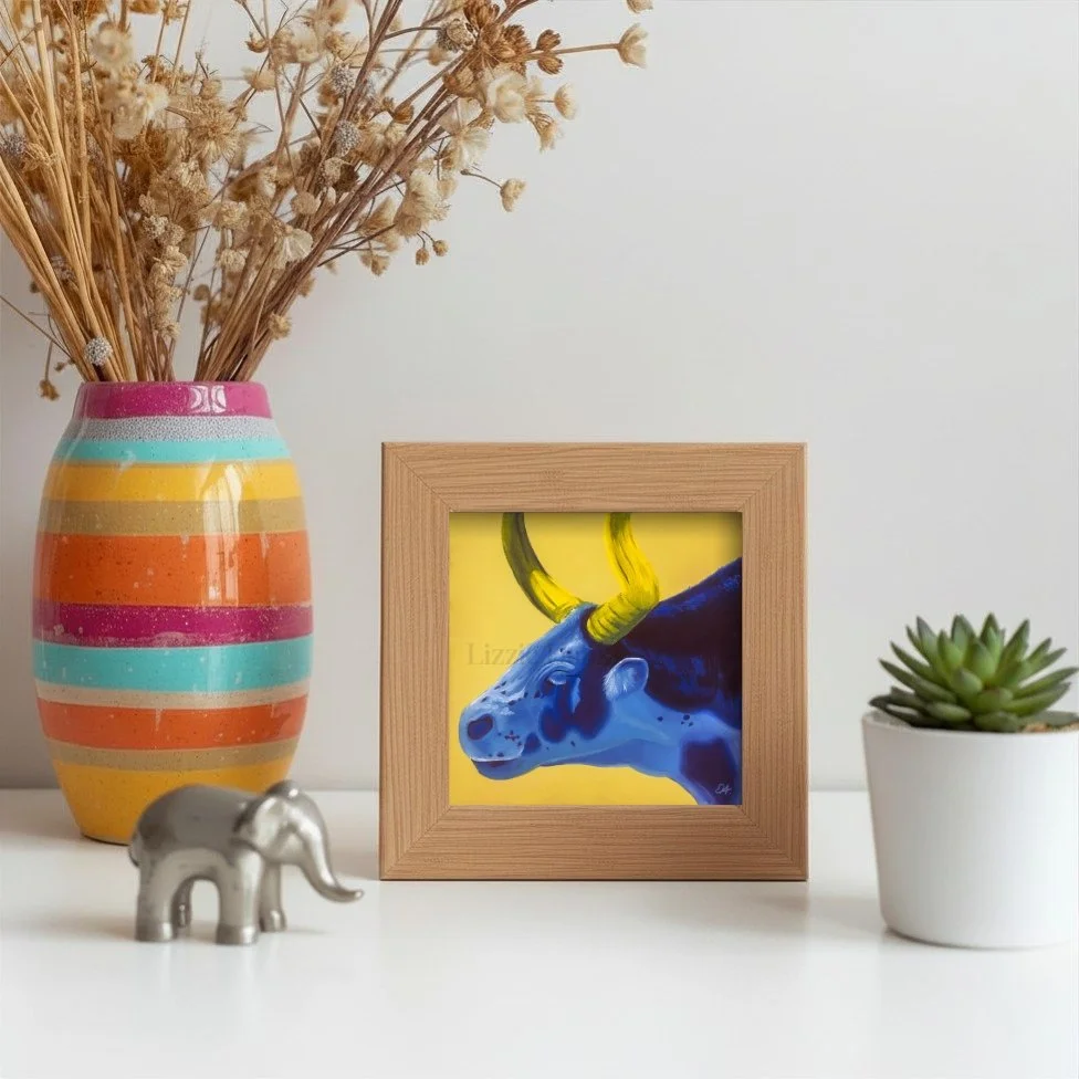 Contemplative Cow Standard Print