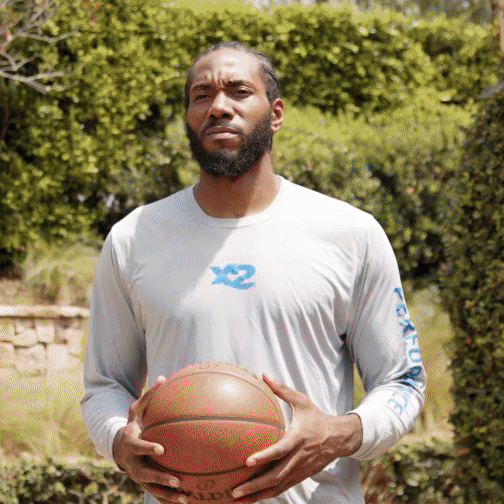 X2 Energy social ad for sports drink activation featuring NBA All-Star Kawhi Leonard working out fueled by healthy energy.
