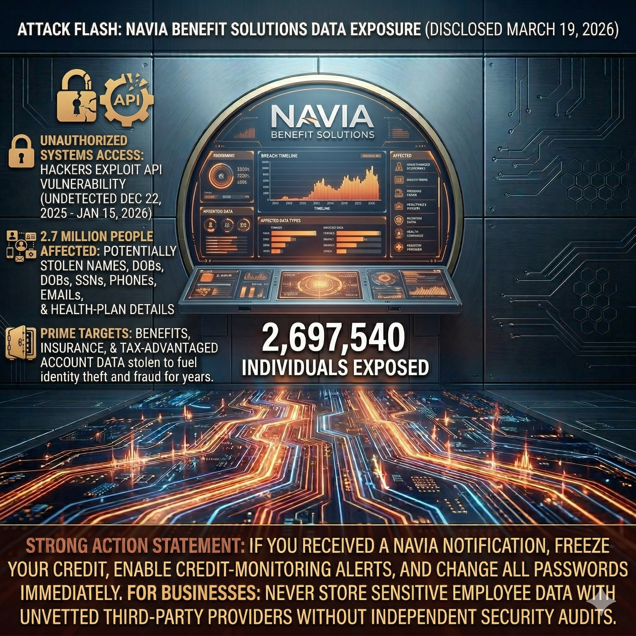 Navia Benefit Solutions Exposes Personal Data of 2.7 Million People (Disclosed March 19, 2026)