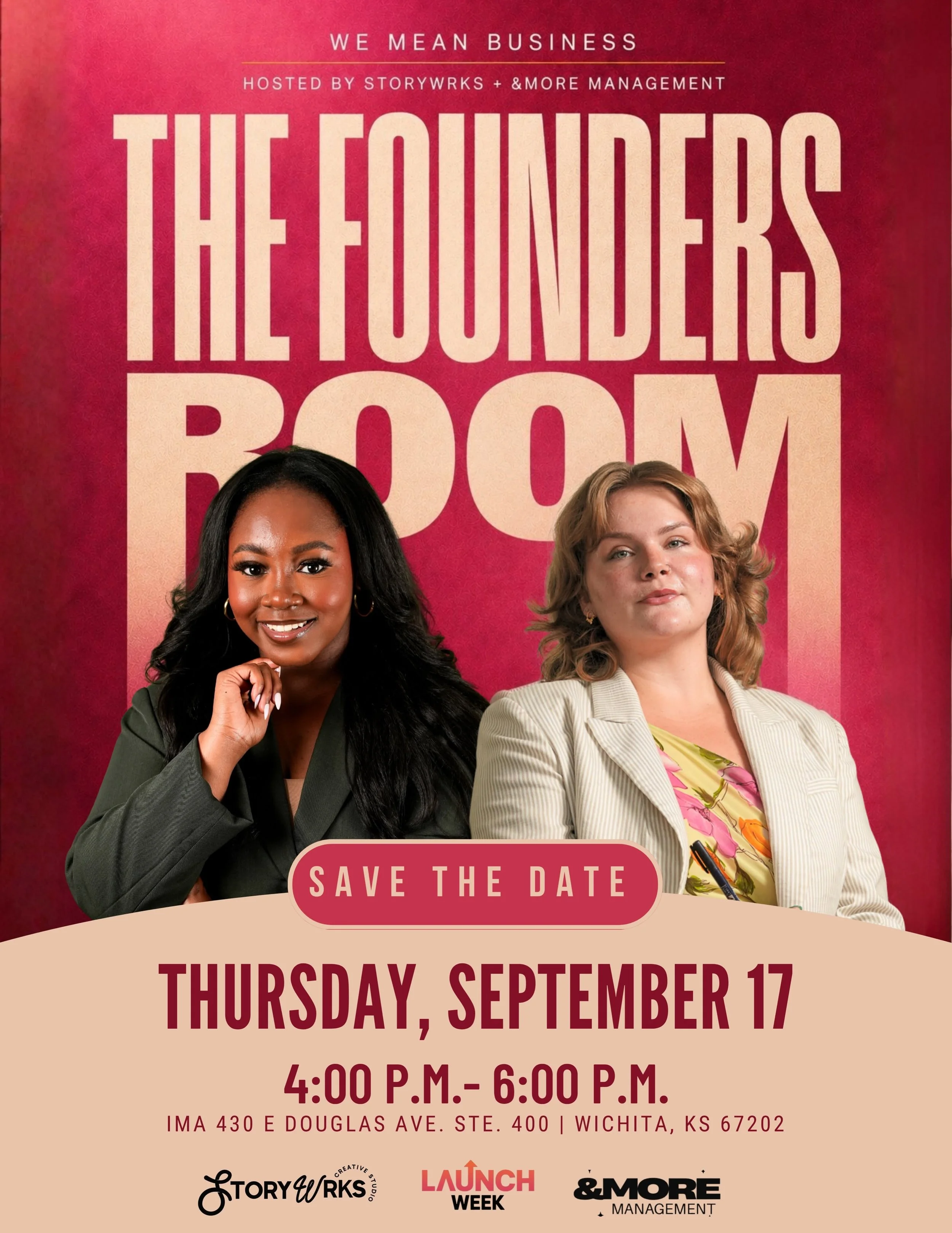 We Mean Business: Official Launch Event Presented by StoryWrks &amp;MORE Management