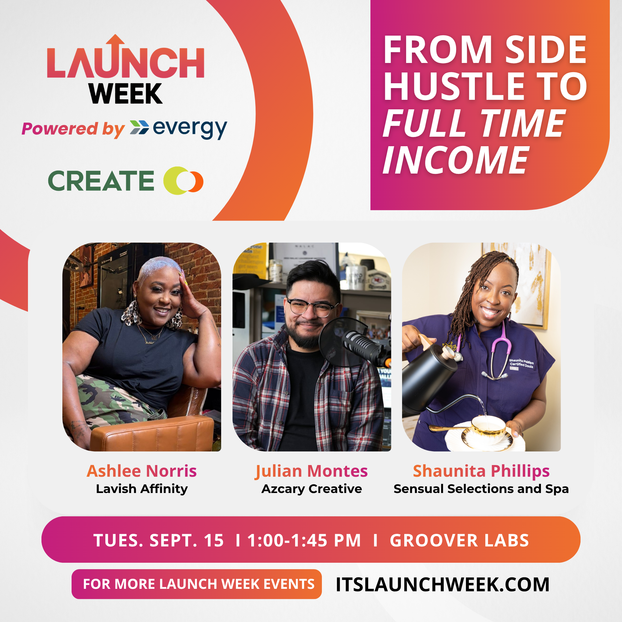 Create Campaign Presents: From Side Hustle to Full Time Income