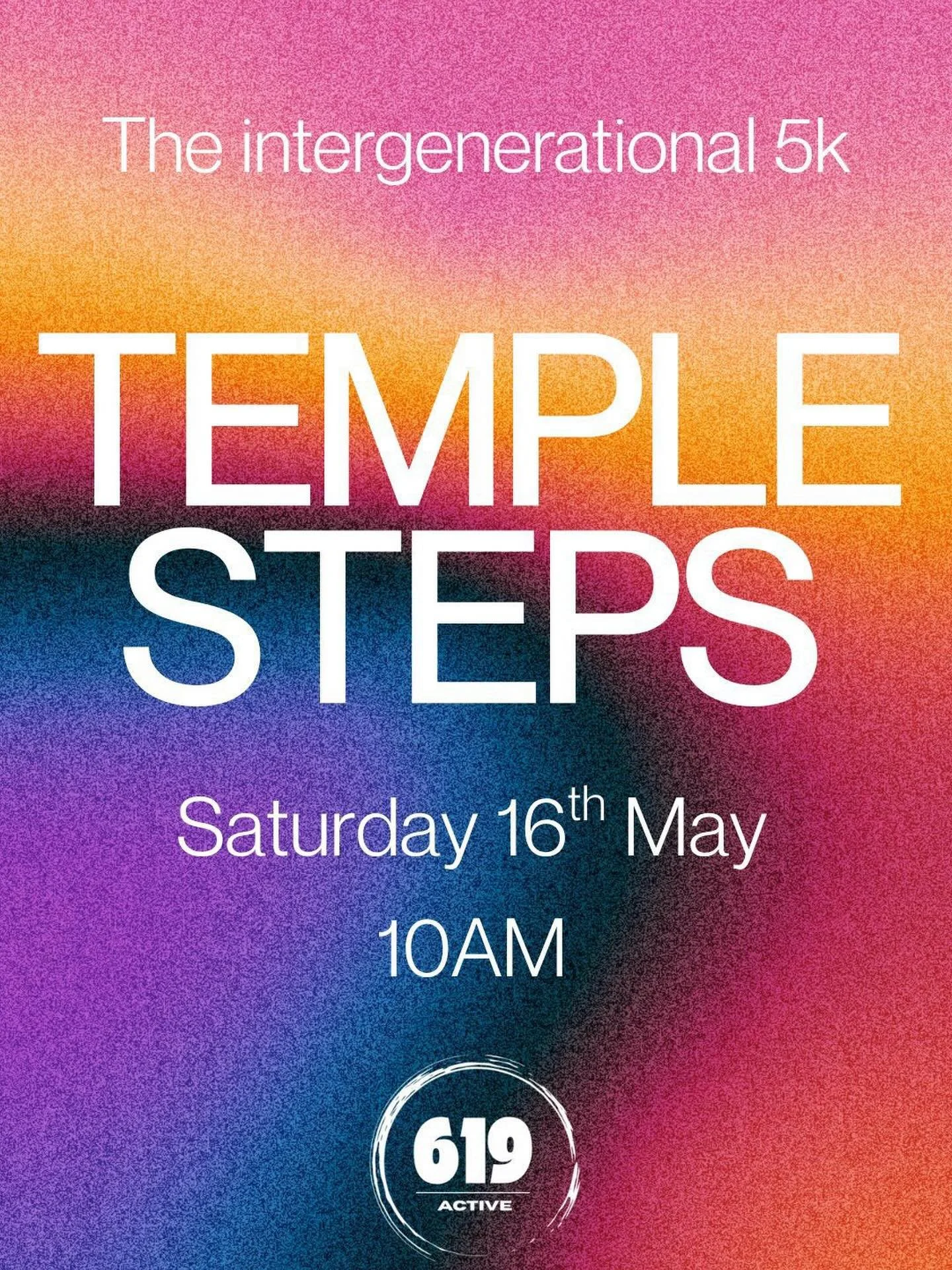TEMPLE STEPS IS BACK 📢 ✨

We&rsquo;re going to be doing a run in collaboration with Ade⁩ (@619active_ ), who runs Temple Steps, an intergenerational 5K.

🗓️ Saturday 16th May @10AM

📍Bush Hill Park 

Whether you run it, walk it or both, that&rsquo