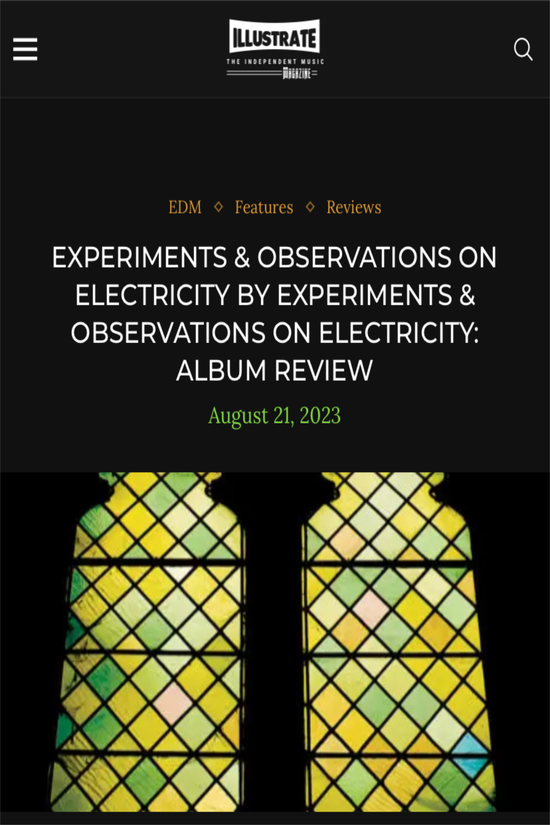 Album review of debut in Illustrate Magazine. 