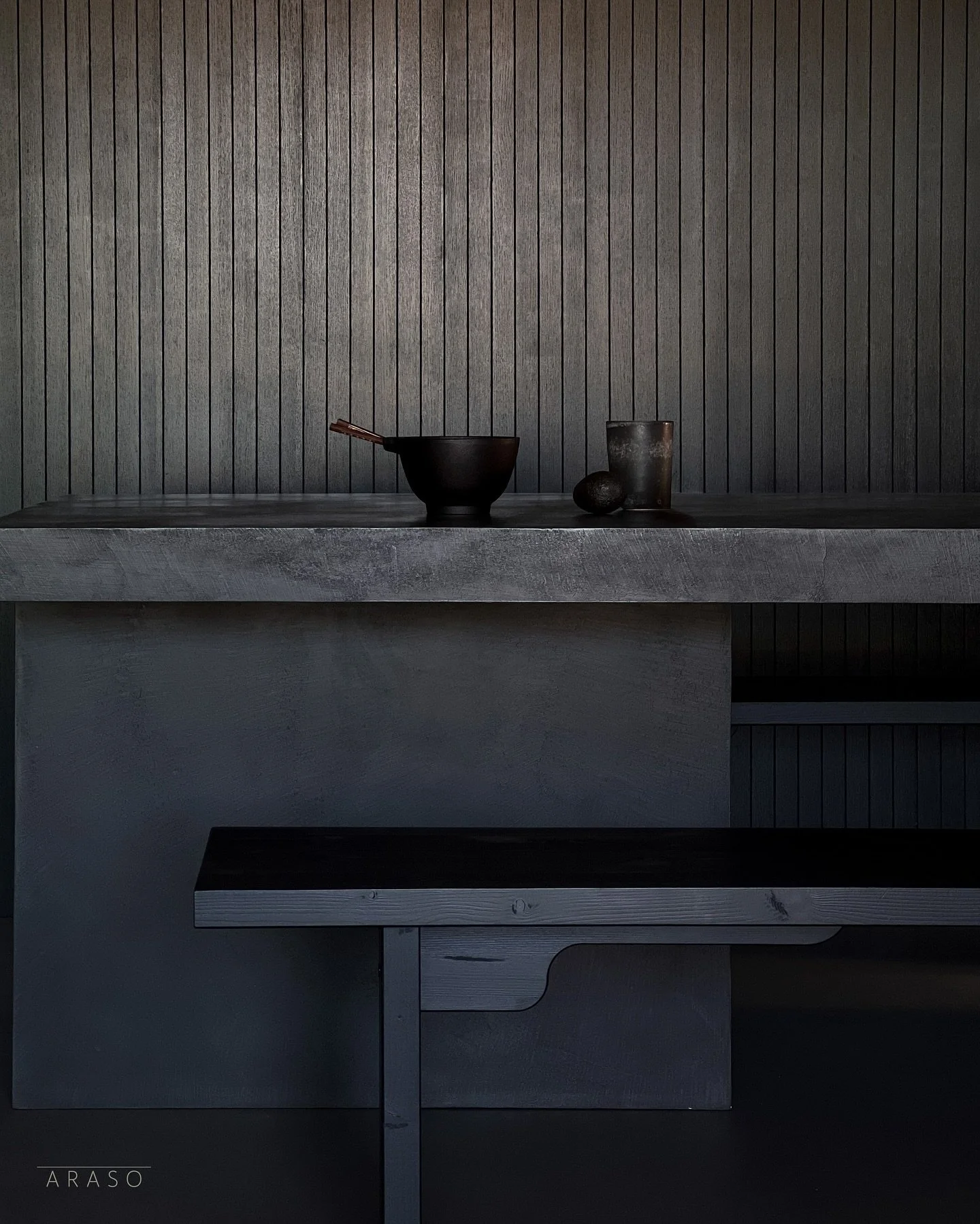 Not ordinary home. 
#batcave #blackinterior #blackinteriors #darkinteriors #interiør #archilovers #basebeton_helsinki #araso #arasodesign #japaneseinterior