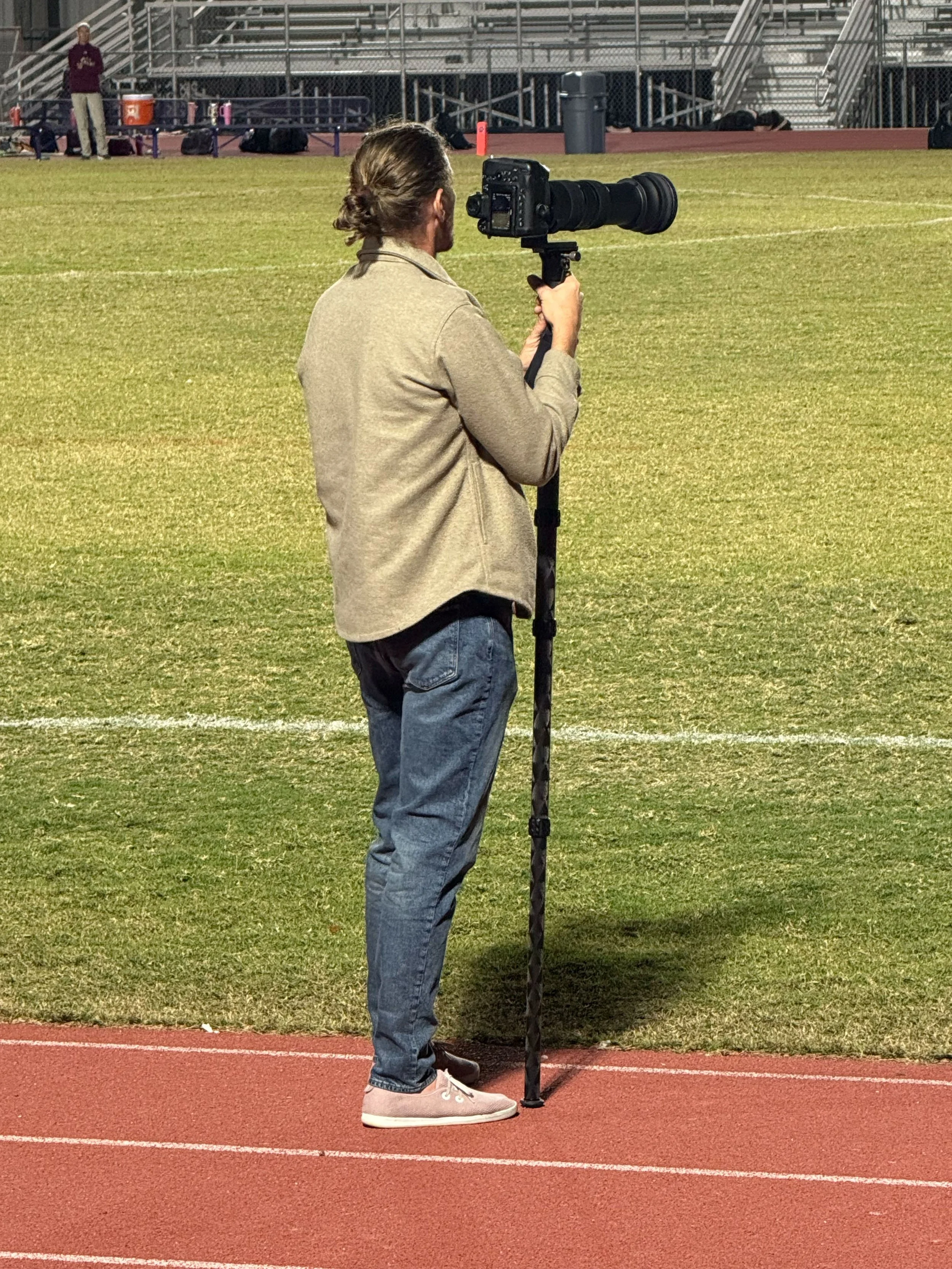 Doing my thing. Even at high school sporting events!