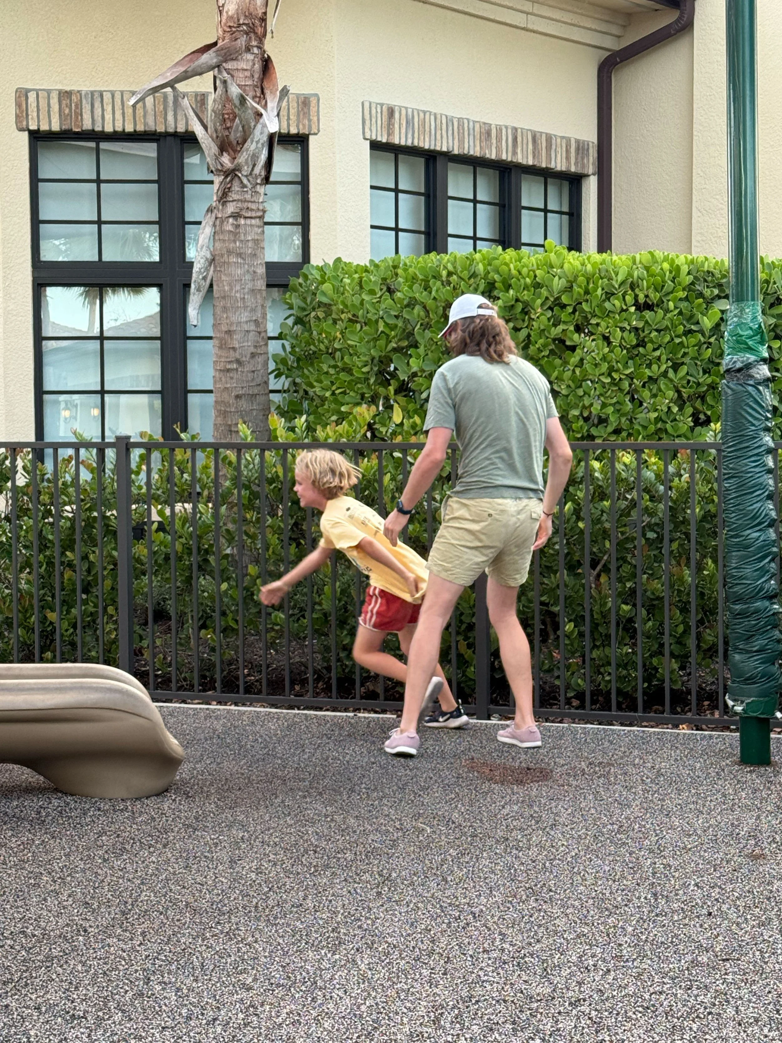 Nothing better than dad chasing them