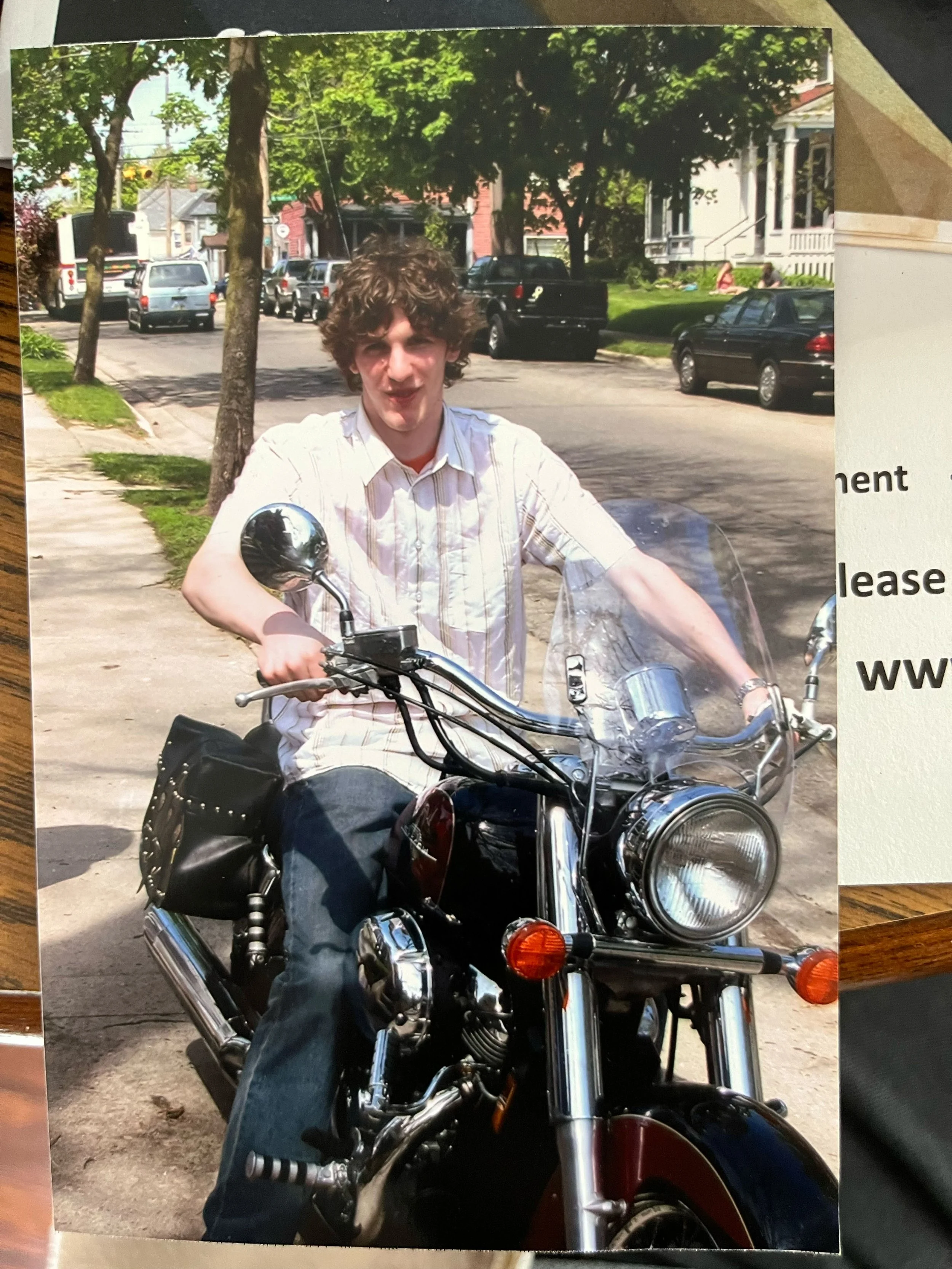 In college, I was cool. Actually very cool, I drove a motorcycle in Michigan!