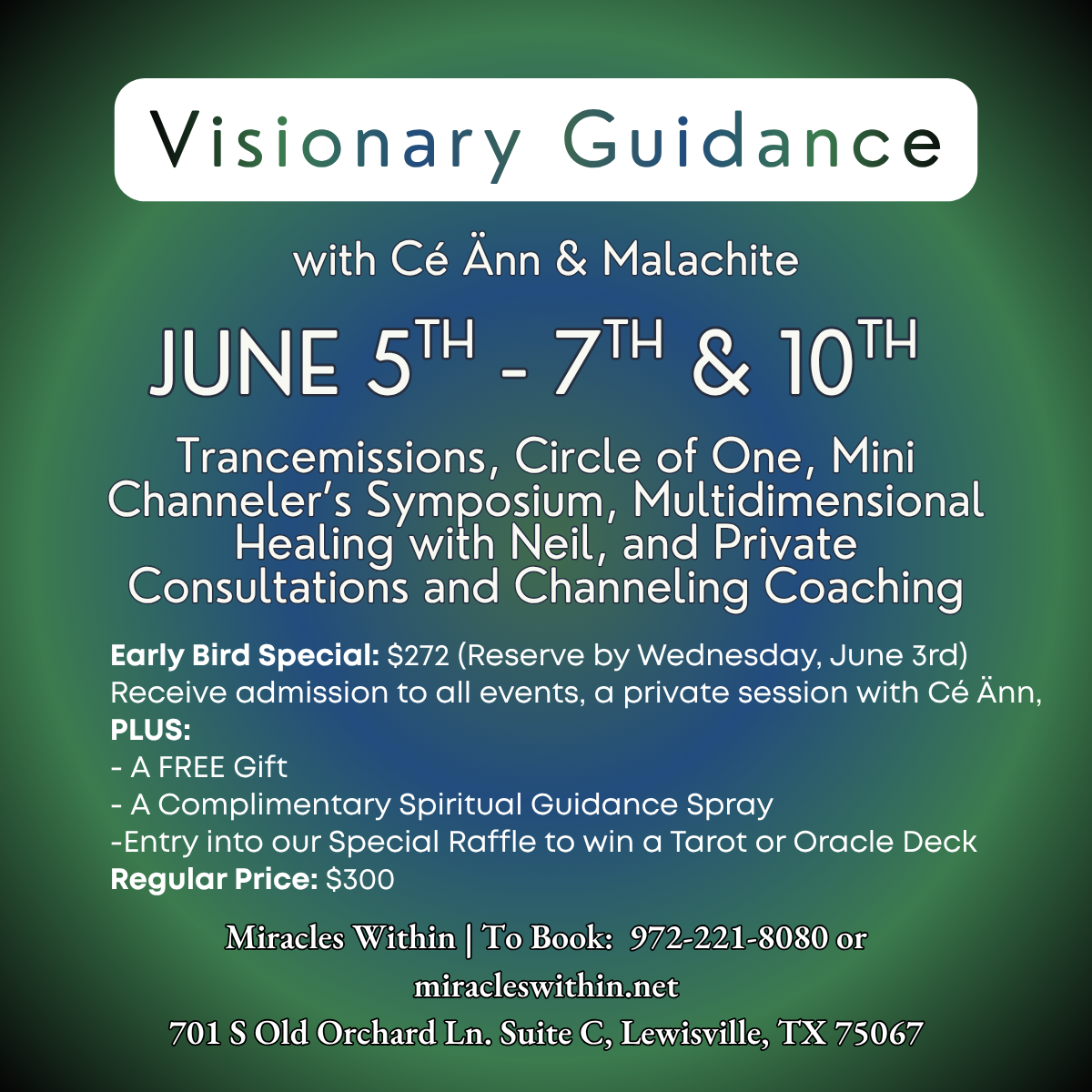 Visionary Guidance with Cé Änn & Malachite