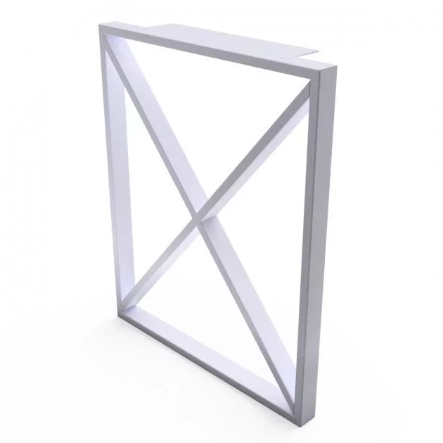 Soporte metálico para mesa Loft GoodsMetall OP28 730x500 mm blanco – Fabricación en España