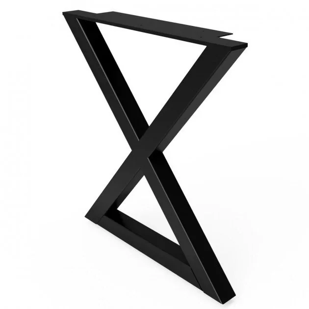 Soporte metálico para mesa Loft GoodsMetall OP26 730x600 mm negro – Fabricación en España