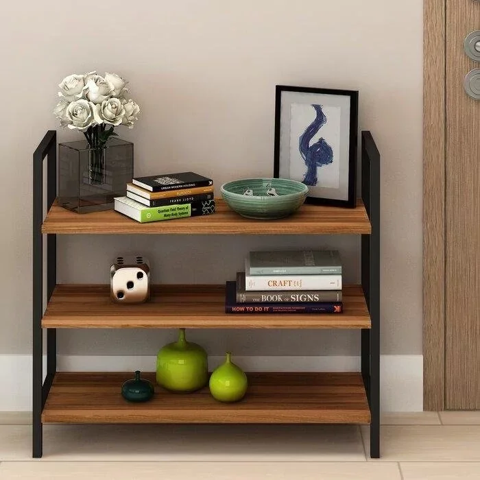 Consola LOFT de madera y metal 80x70x30 cm – Modelo K173