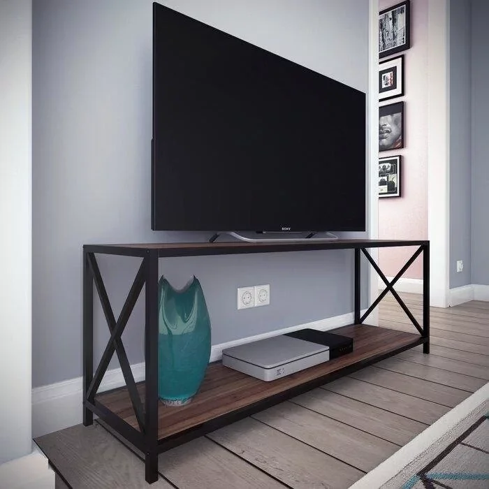 Mueble TV de metal estilo Loft LoftAcero T144 120x45x40 cm