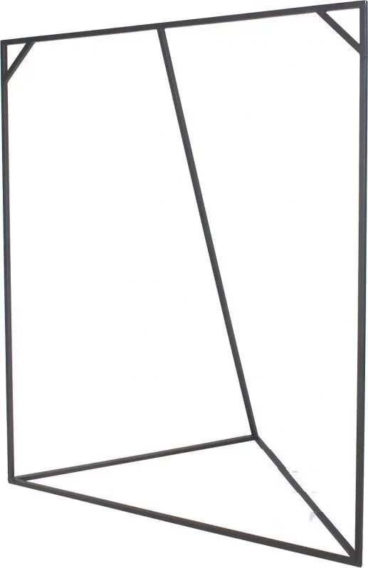 Perchero expositor metálico con ganchos y ruedas 150x130x60 cm – Estilo Loft