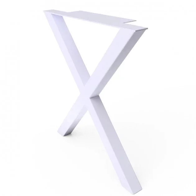 Pata metálica para mesa estilo Loft 730x600 mm OP41 blanca