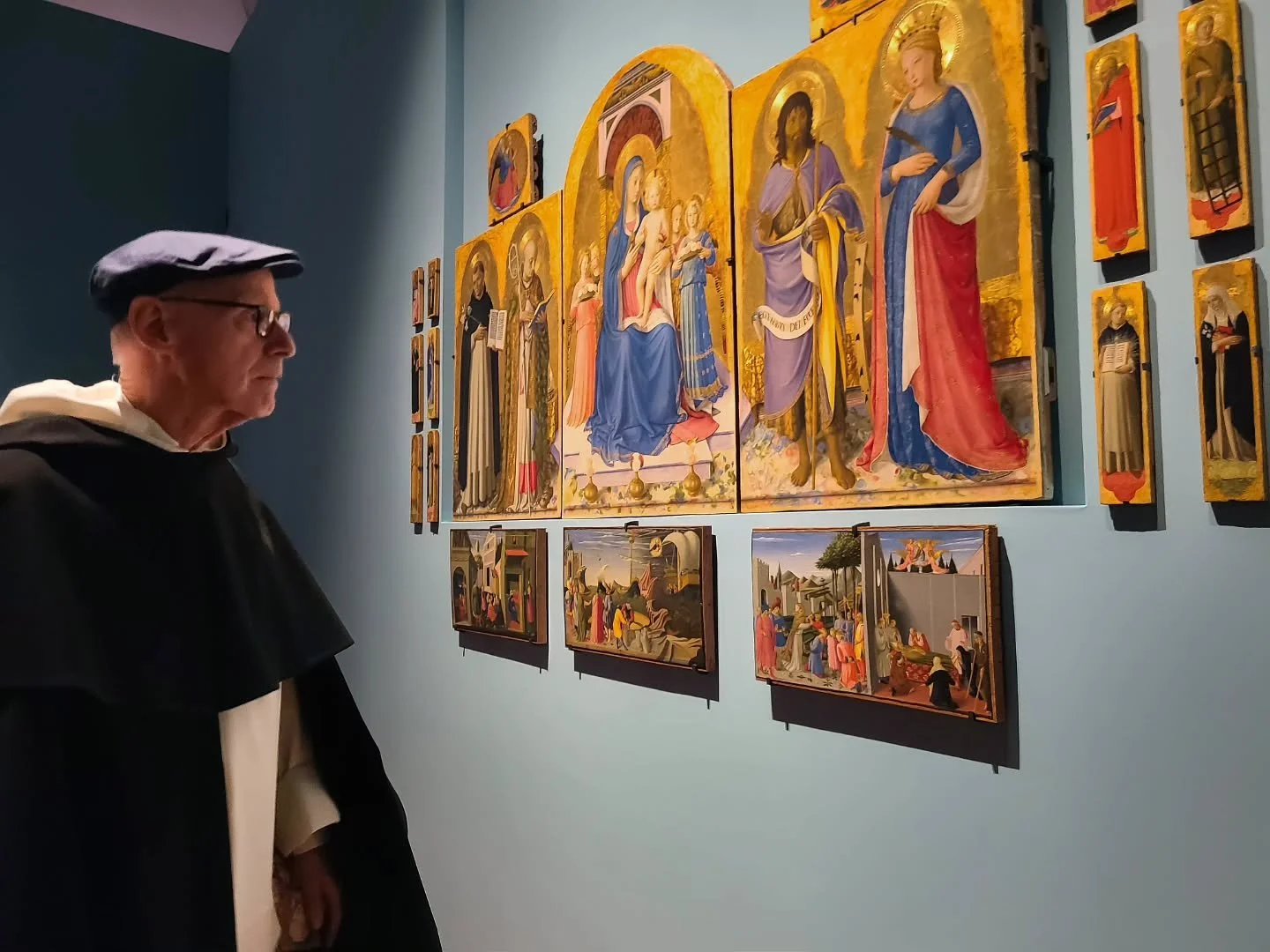 Last month, our pilgrimage visited the Palazzo Strozzi in Florence to see the exhibition on Bl. Fra Angelico, O.P., the friar-artist who painted heaven as something vivid and near. In the quiet cells of San Marco, he depicted the saints not as distan