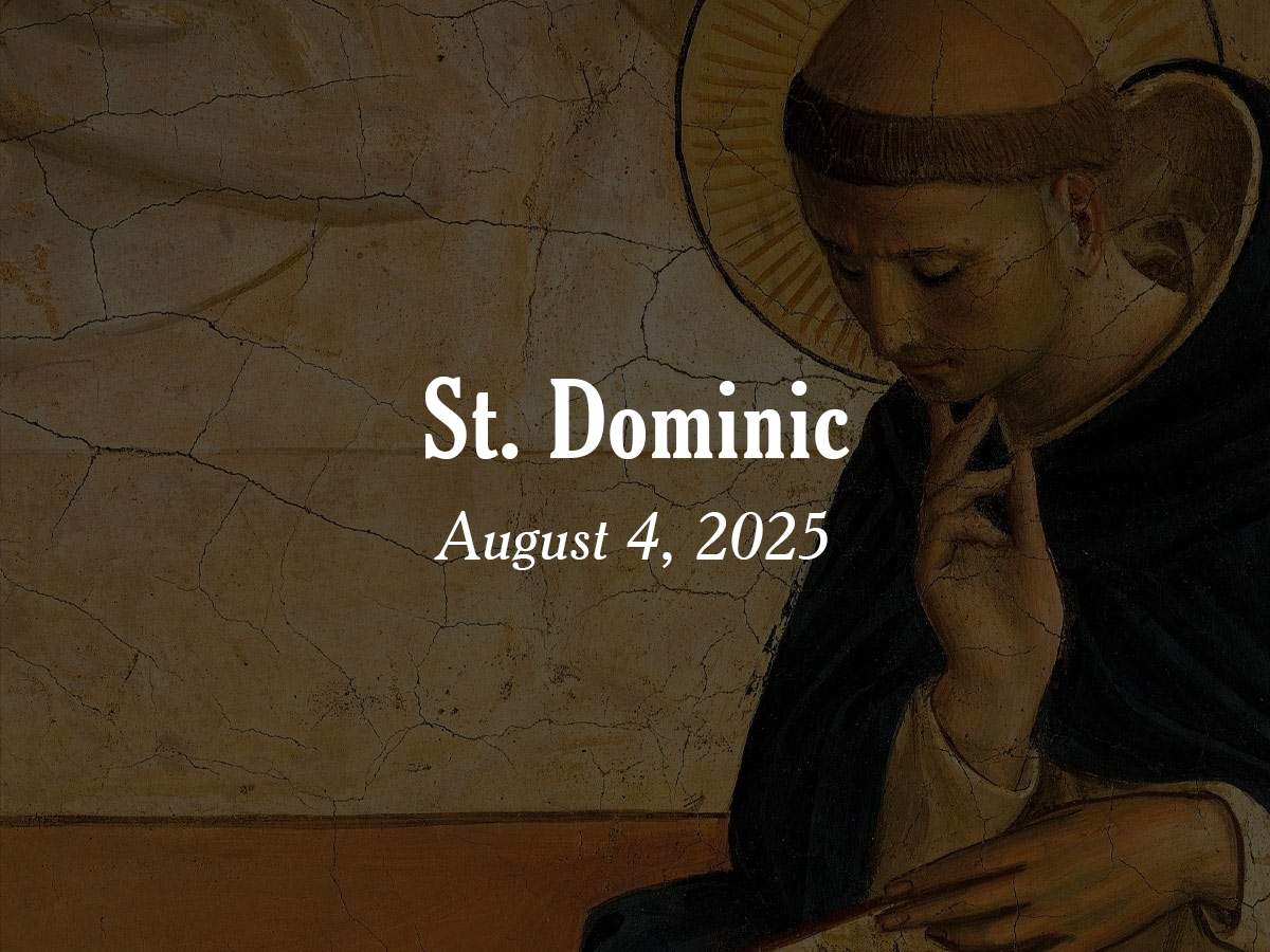 Homily | Traditional Feast of St. Dominic
