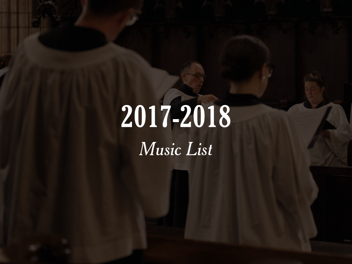 2017-2018 | Music List