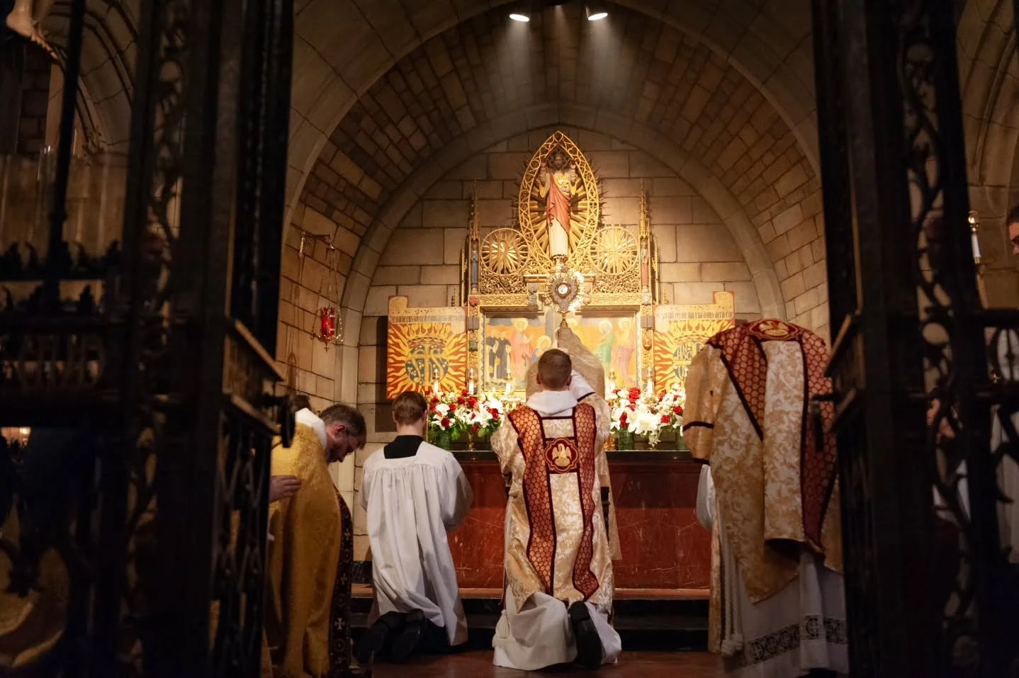 Though a sudden thunderstorm prevented our annual outdoor Corpus Christi Procession, we were still blessed to honor our Christ truly present in the Most Holy Eucharist.
