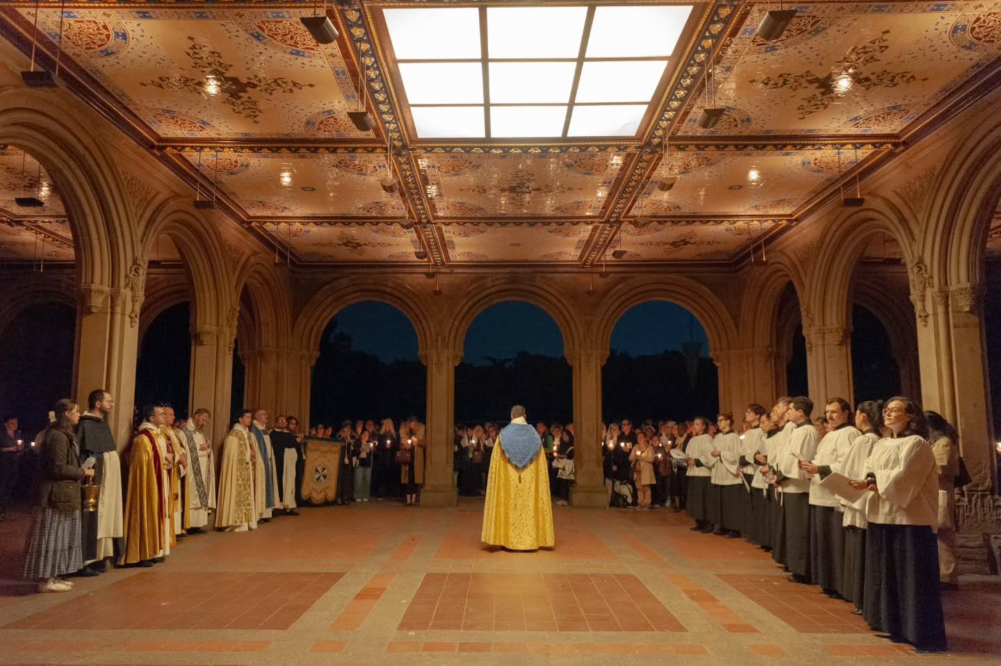 For the Feast of Our Lady of the Rosary, we processed from St. Vincent's to Bethesda Fountain in Central Park. The evening was filled with many graces as we prayed for healing: for ourselves, for our city, and for the larger culture around us.