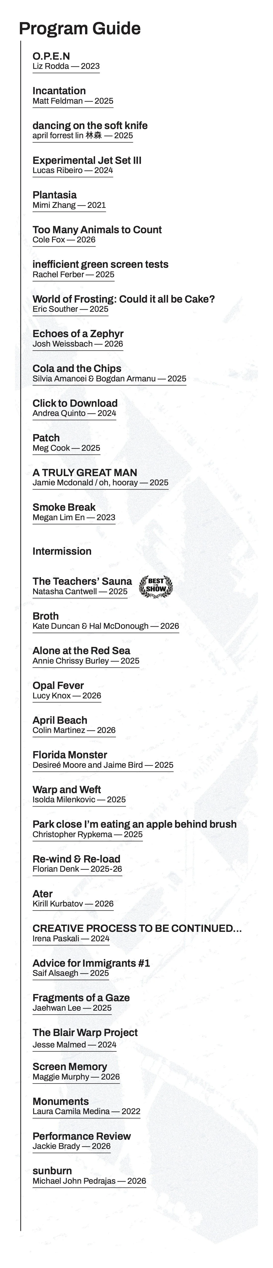 Short Cuts Program 2.jpg
