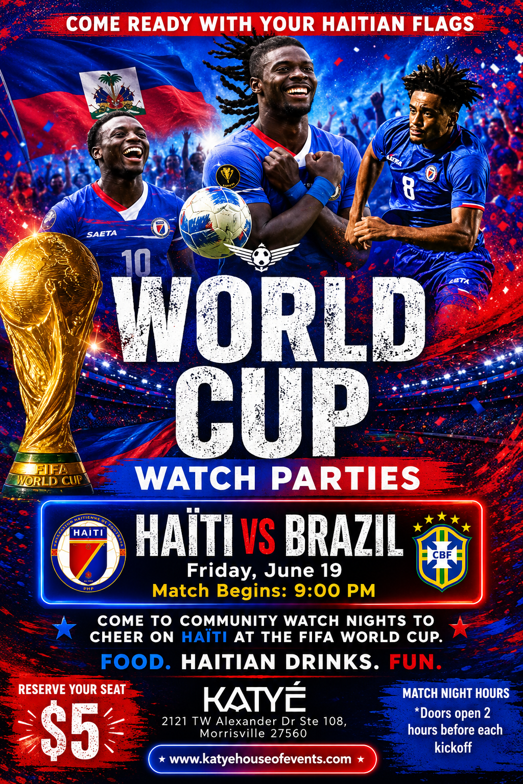 Haiti v Brazil World Cup Watch Party