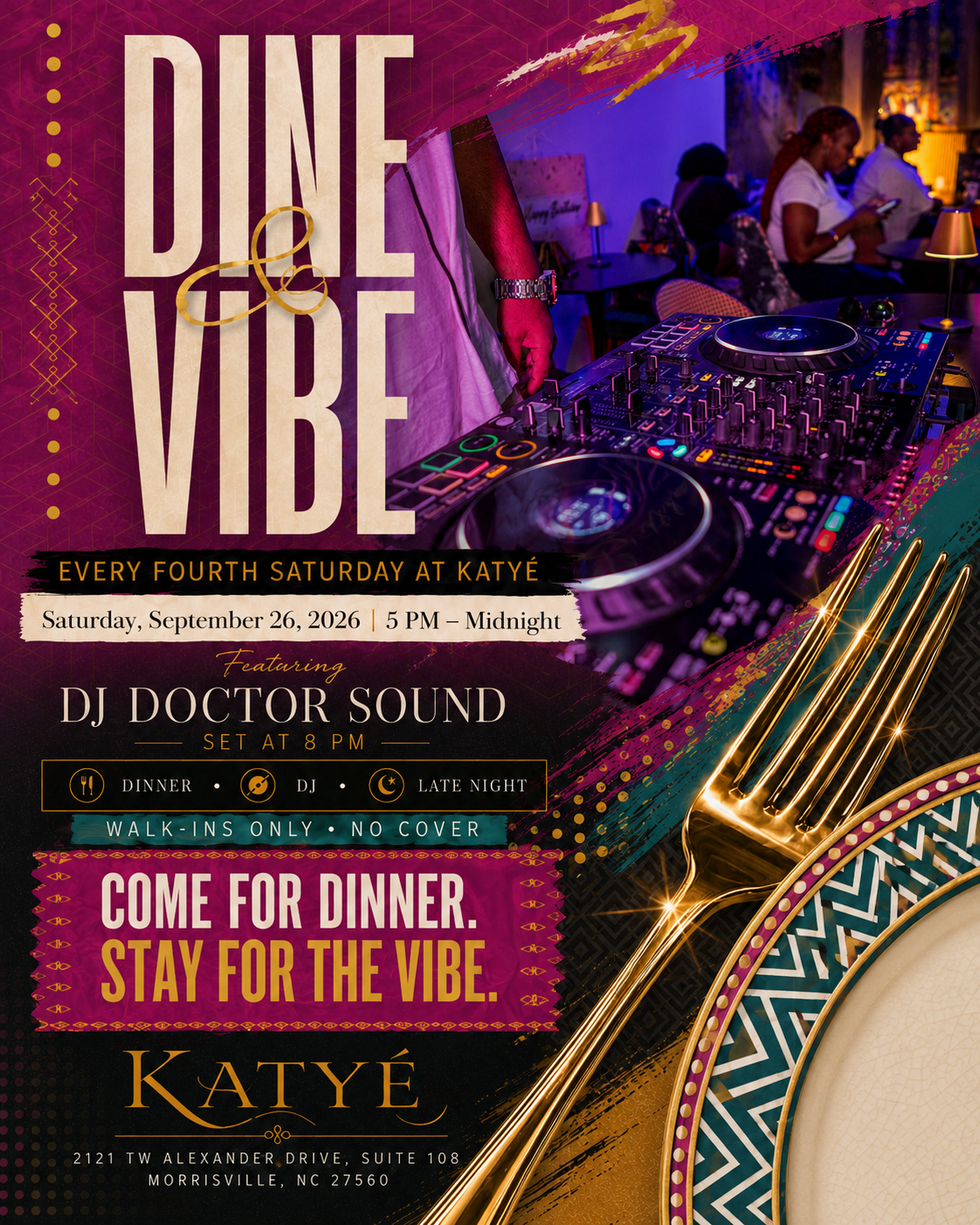 Dine &amp; Vibe: Late-Night Social Hang 