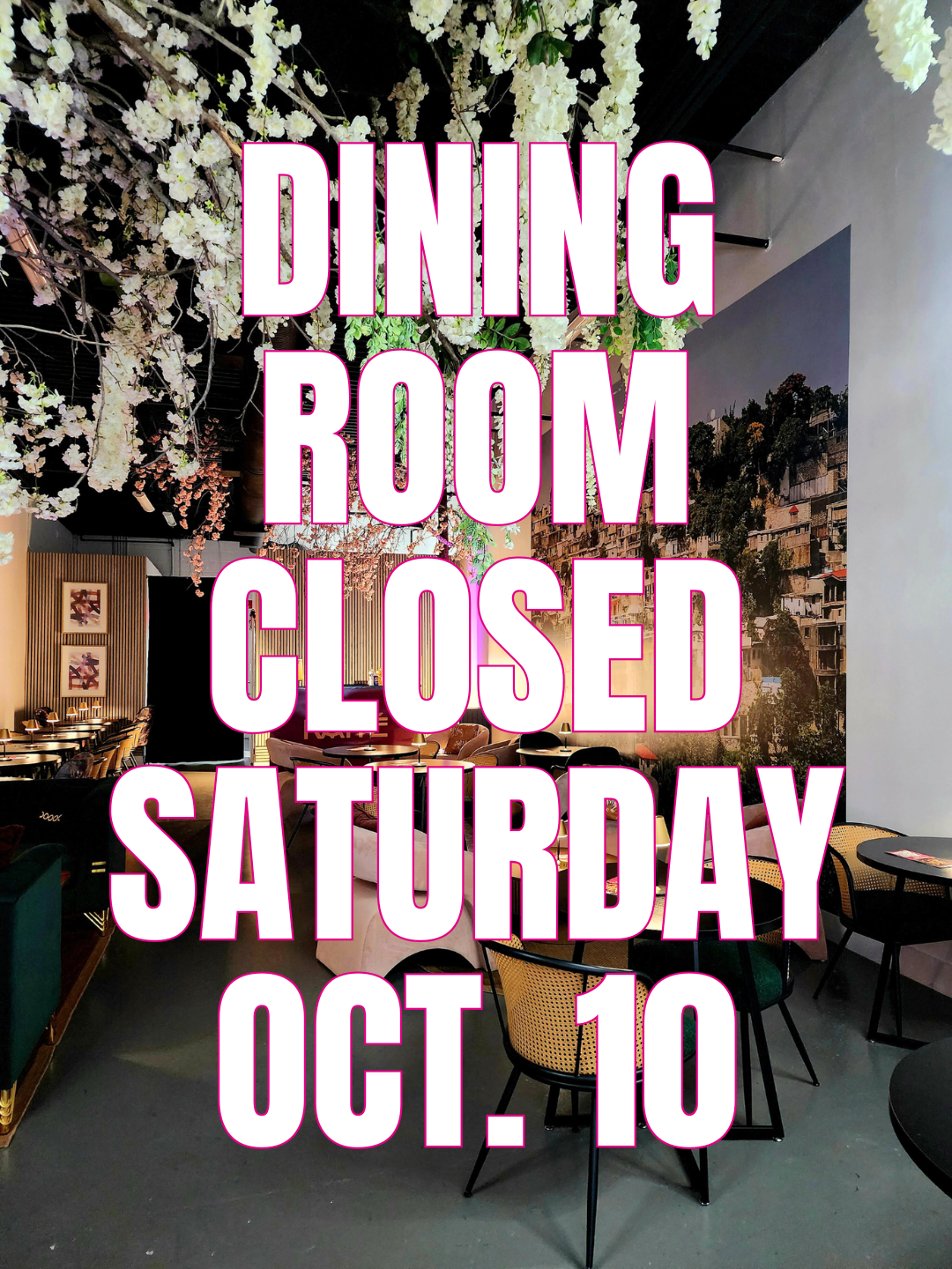 Closed to the Public, PRIVATE EVENT Oct 10th