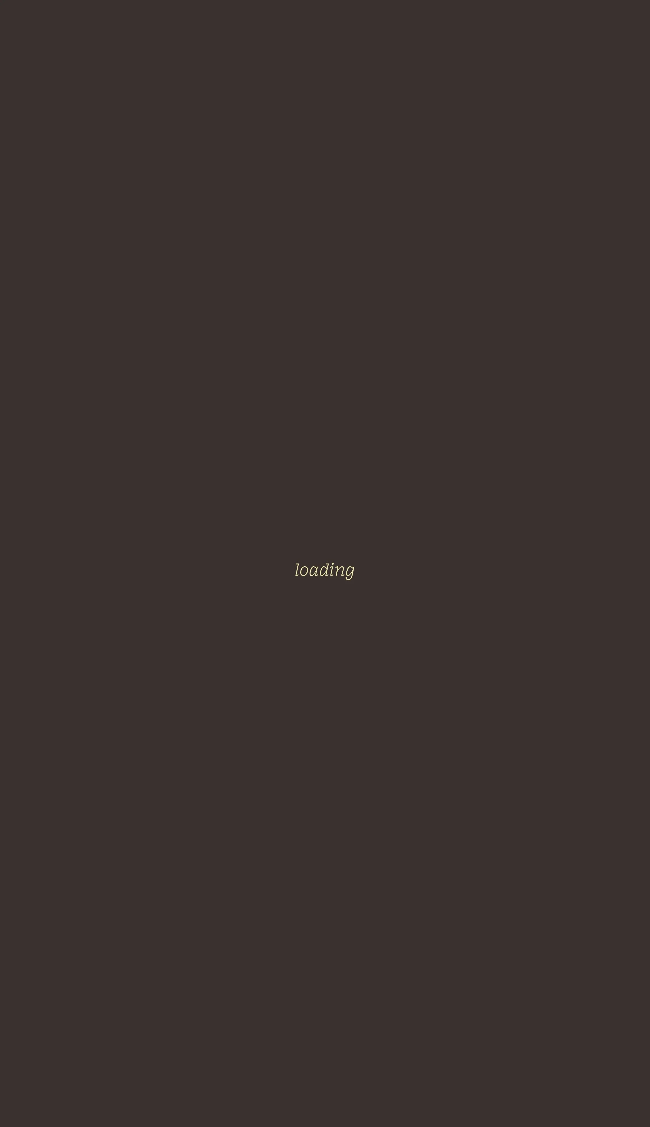 Dark loading screen with the word 'loading' in small yellow text in the center.