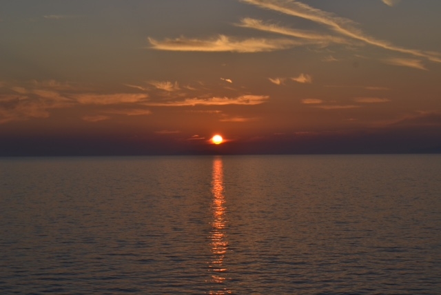 cinque terre sunset italy