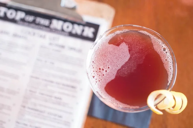 top of the monk asheville cocktail