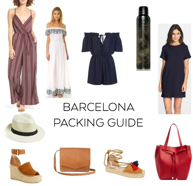 BARCELONA PACKING GUIDE